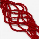 Zdjęcie - Kryształki oponki fasetowane porcelain red 2x3mm